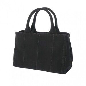 Prada Canapa Handbag Canvas Black